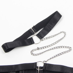 Subblime - 954390 Body Sexy Avec Porte-Jarretelles Noir L/Xl